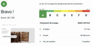 Exemple de mini-site éco-conçu : Cartons Mathis